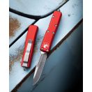 MICROTECH Ultratech S/E Stonewash Standard Red OTF rugós bicska