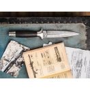 BÖKER Solingen MG-42 Damast Dagger tőr - 121506DAM