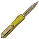 MICROTECH Ultratech D/E Apocalyptic Bronze and Green OTF rugós bicska