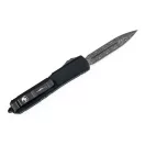 MICROTECH Ultratech D/E Damascus Standard CF Signature Series OTF rugós bicska