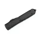 MICROTECH Ultratech D/E Damascus Standard CF Signature Series OTF rugós bicska
