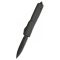 MICROTECH Ultratech D/E Black DLC Carbon Fiber Signature Series OTF rugós bicska - 122-1DLCTCFS