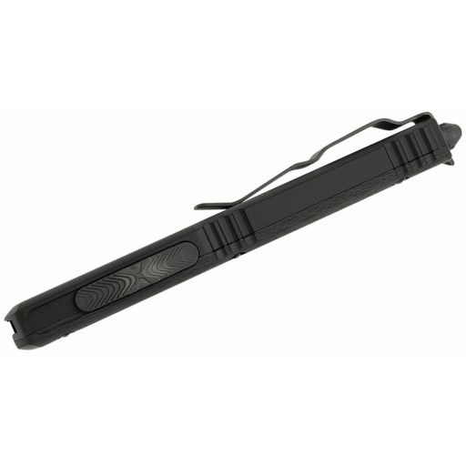 MICROTECH Ultratech D/E Black DLC Carbon Fiber Signature Series OTF rugós bicska - 122-1DLCTCFS