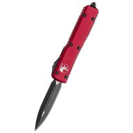 MICROTECH Ultratech D/E Black Standard Merlot Red OTF rugós bicska - 122-1MR