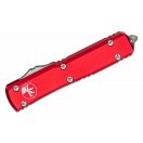 MICROTECH Ultratech T/E Tanto Stonewash Standard Red OTF rugós bicska - 123-10RD