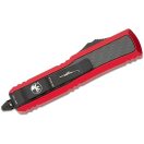 MICROTECH UTX-85 Daytona D/E Red Full Serrated Inlay CF OTF rugós bicska - 126-3RDCFIS