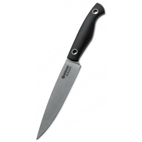 BÖKER Saga Utility Knife G-10 Stonewash konyhakés