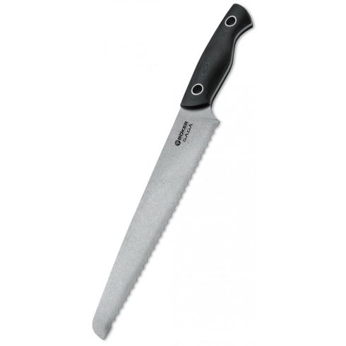 BÖKER Saga Bread Knife G-10 Stonewash kenyérvágókés