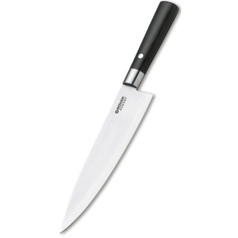 BÖKER Damascus Black Chef’s Knife Large konyhakés