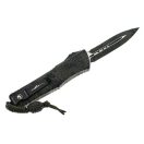 MICROTECH Combat Troodon D/E Frag OD Camo Full Serrated OTF rugós bicska - 142-3FROCS