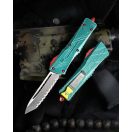 MICROTECH Combat Troodon T/E Bounty Hunter Serrated OTF rugós bicska