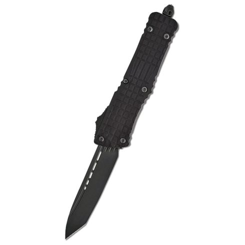 MICROTECH Combat Troodon T/E Black Frag DLC Signature Series OTF rugós bicska