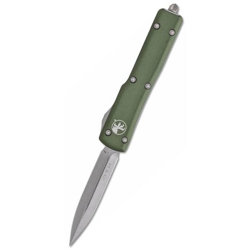 MICROTECH UTX-70 D/E Stonewash Green Standard OTF rugós bicska