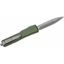 MICROTECH UTX-70 D/E Stonewash Green Standard OTF rugós bicska - 147-10OD 