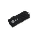 MICROTECH Exocet D/E Black Handle Blue Standard OTF rugós bicska - 157-1JK