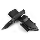 BENCHMADE Mini Bushcrafter Carbon Fiber AllBlack túlélőkés - 165BK