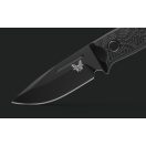 BENCHMADE Mini Bushcrafter Carbon Fiber AllBlack túlélőkés - 165BK