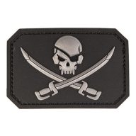 MIL-TEC Pvc skull w.swords 3D patch