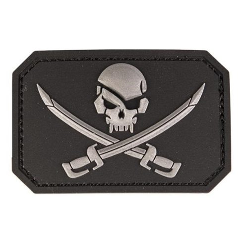 MIL-TEC Pvc skull w.swords 3D patch