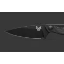 BENCHMADE Dacian Black Canvas Micarta fixpengés