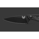 BENCHMADE Dacian Black Canvas Micarta fixpengés - 203BK-02
