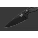 BENCHMADE Dacian Black Canvas Micarta fixpengés - 203BK-02