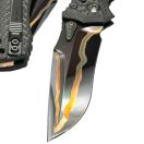 MARFIONE CUSTOM Amphibian Stippled Copper Backspacer Carbon Fiber Mai Baker Forge Damascus zsebkés - 204-MCK