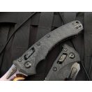 MARFIONE CUSTOM Amphibian Stippled Copper Backspacer Carbon Fiber Mai Baker Forge Damascus zsebkés - 204-MCK