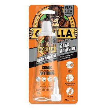   GORILLA Heavy Duty Grab Extra Erős Építési Ragasztó 30mp - 80ml tubus