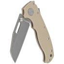DEMKO KNIVES AD20.5 Shark Foot S35VN Coyote G-10 zsebkés - 205-S35-SFCT