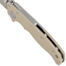 DEMKO KNIVES AD20.5 Shark Foot S35VN Coyote G-10 zsebkés - 205-S35-SFCT