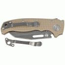 DEMKO KNIVES AD20.5 Shark Foot S35VN Coyote G-10 zsebkés - 205-S35-SFCT