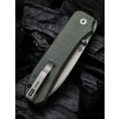 WE KNIFE Big Banter Green Micarta zsebkés