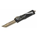 MICROTECH Combat Troodon Hellhound and Warhound Molon Labe Set Apocalyptic Bronze OTF rugós bicska