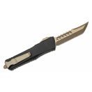 MICROTECH Combat Troodon Hellhound and Warhound Molon Labe Set Apocalyptic Bronze OTF rugós bicska