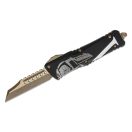 MICROTECH Combat Troodon Hellhound and Warhound Molon Labe Set Apocalyptic Bronze OTF rugós bicska