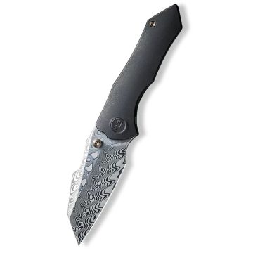 WE KNIFE High-Fin Hakkapella Damascus Titanium zsebkés - 22005-DS1