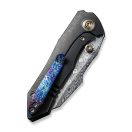 WE KNIFE High-Fin Hakkapella Damascus Titanium zsebkés - 22005-DS1