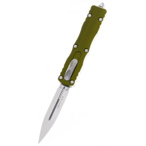 MICROTECH Dirac D/E Stonewash Standard OD Green OTF rugós bicska