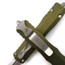 MICROTECH Dirac D/E Stonewash Standard OD Green OTF rugós bicska