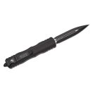 MICROTECH Dirac D/E Tactical Black OTF rugós bicska - 225-1T