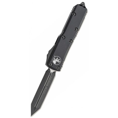 MICROTECH UTX-85 Spartan D/E Black Tactical Standard OTF rugós bicska