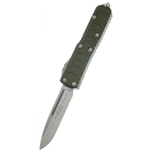 MICROTECH UTX-85 Stepside Stonewash OD Green Standard OTF rugós bicska