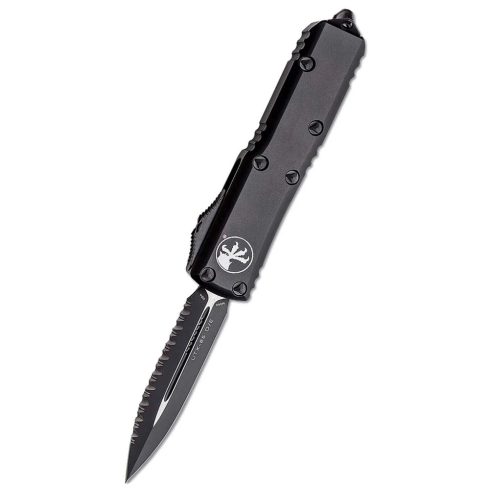 MICROTECH UTX-85 D/E Black Tactical F/S OTF rugós bicska