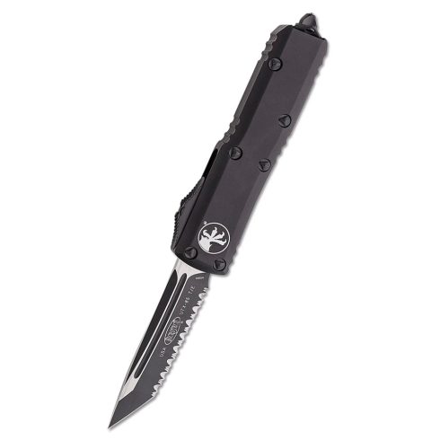 MICROTECH UTX-85 T/E Black Tactical F/S OTF rugós bicska - 233-3T