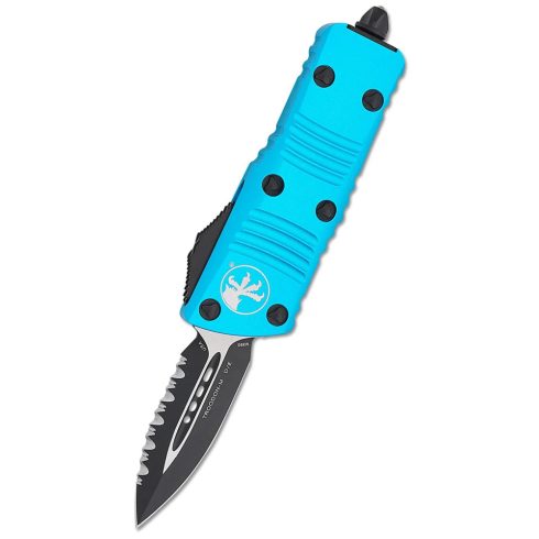 MICROTECH Mini Troodon D/E Black Plain OTF rugós bicska