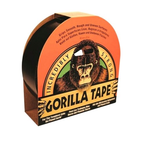 GORILLA Tape Black 32m x 48mm Fekete Extra Erős Ragasztószalag