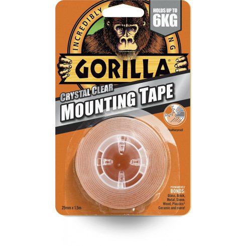 GORILLA Mounting Tape Kristálytiszta Kétoldalas Ragasztószalag 