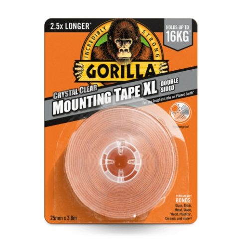 GORILLA Mounting Tape XL Kristálytiszta Kétoldalas Ragasztószalag