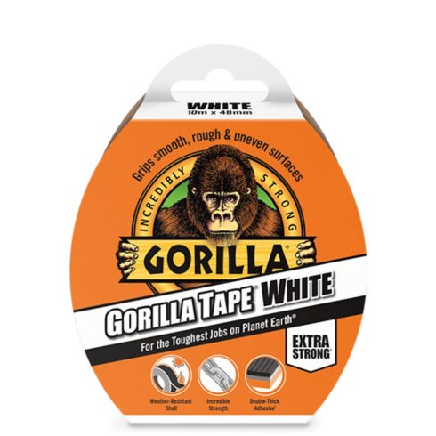 GORILLA Tape White Fehér Extra Erős Ragasztószalag 10 m